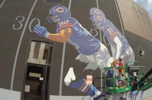 Decatur Staleys / Chicago Bears Mural by Jerry Johnson